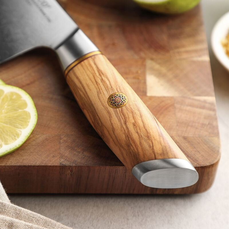 The handle of XINZUO B37 Lan Chef's Knife 8.5"
