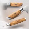 XINZUO B37 Lan Chef's Knife 8.5" handle in 3 different angle