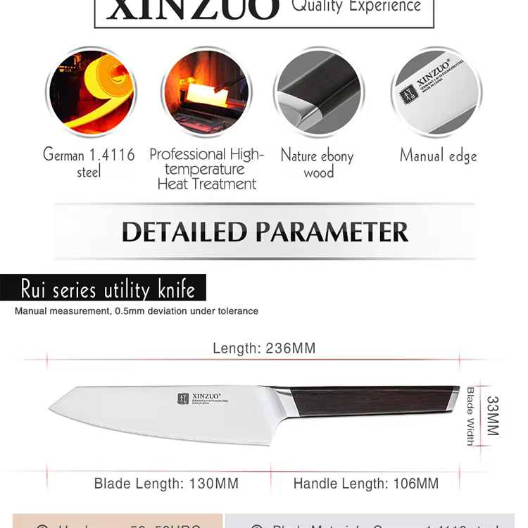 XINZUO B5 Rui Utility Knife 5" 10 H2fe51a9f128147a5b2e17eabb697e55aQ