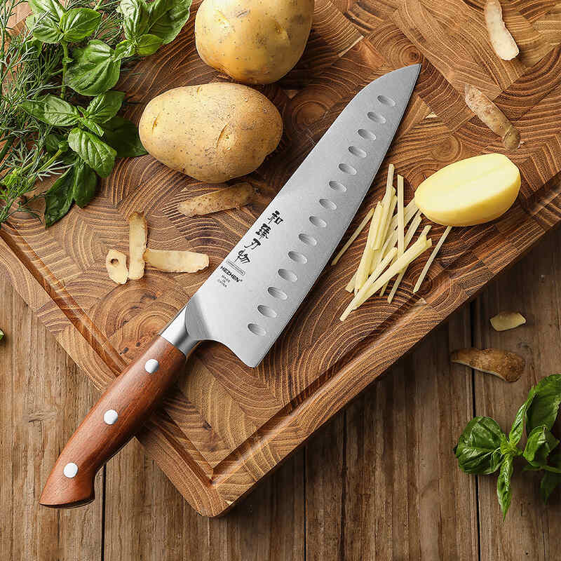 HEZHEN X02 Supreme Granton Edge Chef‘s Knife 8“